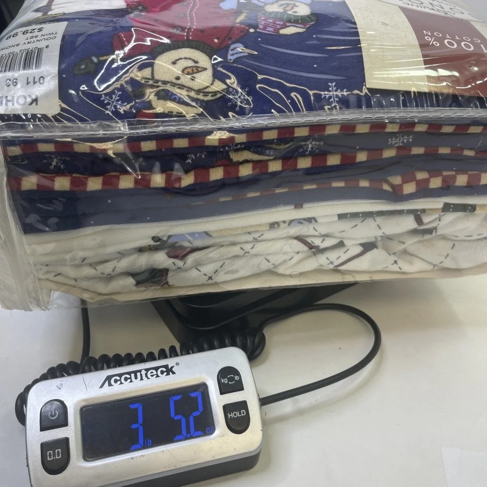 Sonoma Flannel Sheet Set Twin Snowman Winter 100% Cotton‎ Bedding New Sealed